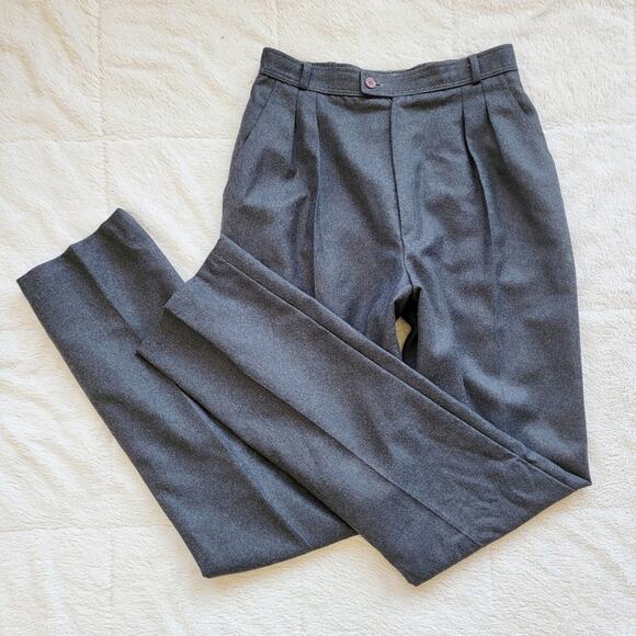 Jacobsons Pants - Jacobson's High Rise Straight Leg Wool Dress Pants